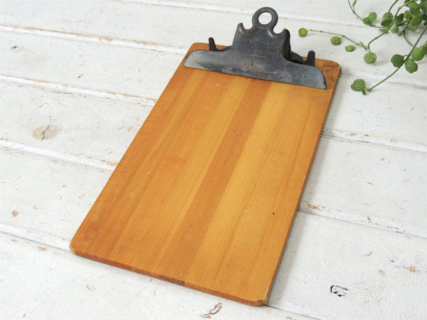 Globe Wernicke アンティーク USA・木製・クリップボード・バインダー・メニューボード