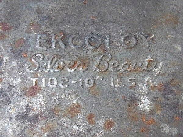 【EKCOLOY】ティン製・スライダー付き・アンティーク・パイ皿/パイプレート USA
