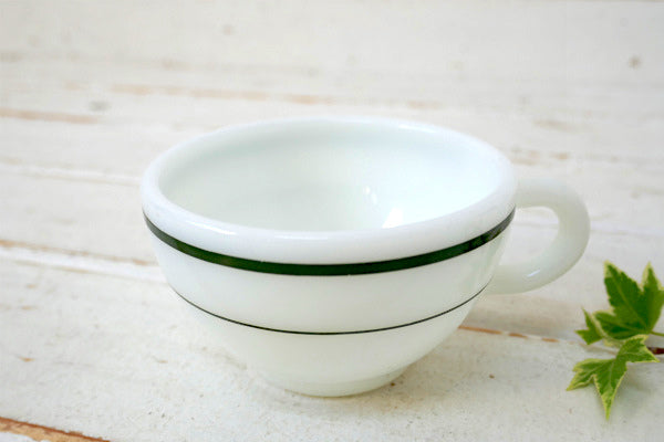 オールドパイレックス×コーニング グリーンライン ヴィンテージ カップ&ソーサー 食器 USA③