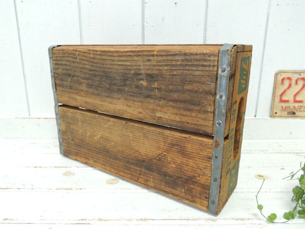 【7up】セブンアップ・LOS ANGELES・カリフォルニア・ヴィンテージ・木箱・ウッドボックス