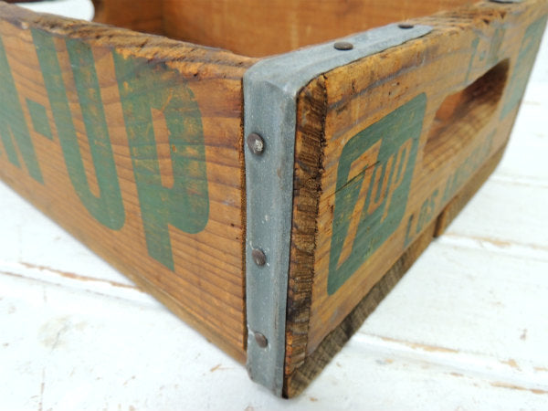 【7up】セブンアップ・LOS ANGELES・カリフォルニア・ヴィンテージ・木箱・ウッドボックス