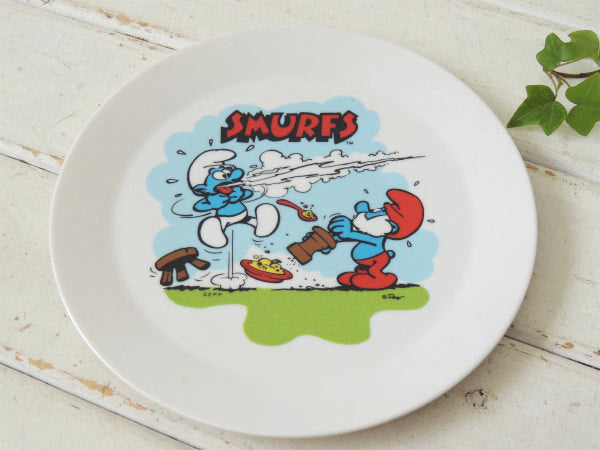 スマーフ SMURF・deka社・メラミン製・ヴィンテージ・プレート 皿 食器