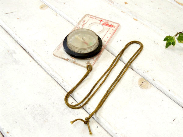 コールマン Coleman ルーペ付き 方位磁石 Compass コンパス アウトドア 登山 USA