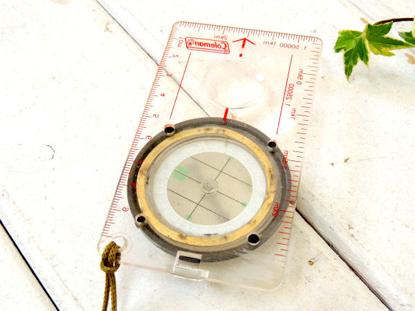 コールマン Coleman ルーペ付き 方位磁石 Compass コンパス アウトドア 登山 USA