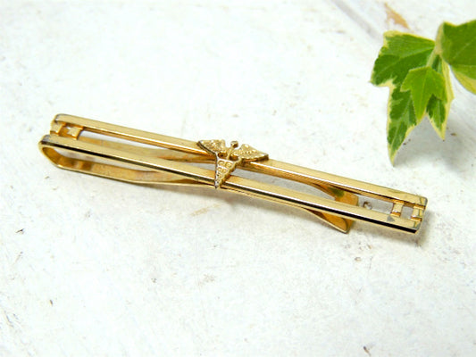 【2本ライン・医療団体】ミリタリー×ダブルライン・ヴィンテージ・タイピン・ファッション・アメリカ軍