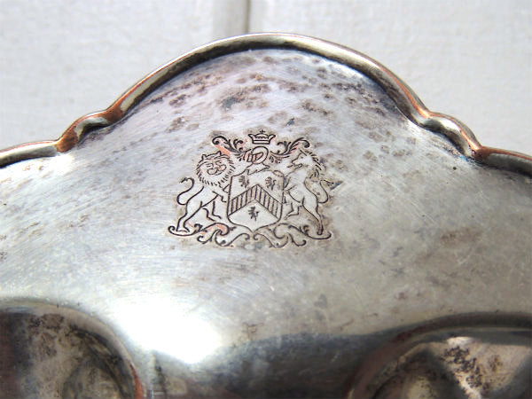 【Dodge Inc】シルバー製・シェル型・脚付きアンティーク・ソープディッシュ/トレイ