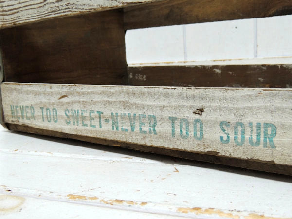 Sprig ドリンク・ホワイト・ヴィンテージ・木箱・ウッドボックス・シャビー・ガーデニング USA