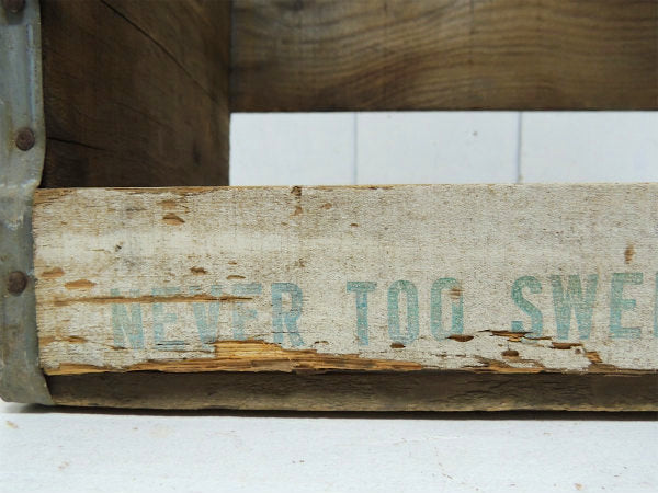 Sprig ドリンク・ホワイト・ヴィンテージ・木箱・ウッドボックス・シャビー・ガーデニング USA