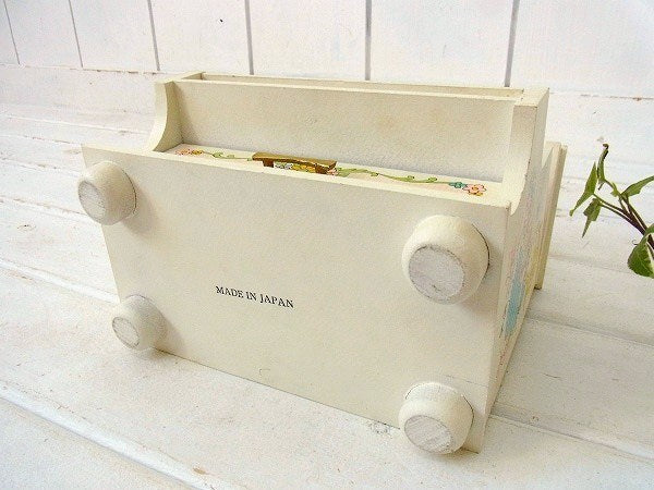 ピアノ型のオルゴール付き・木製・アンティーク・ジュエリーボックス/宝石箱 USA