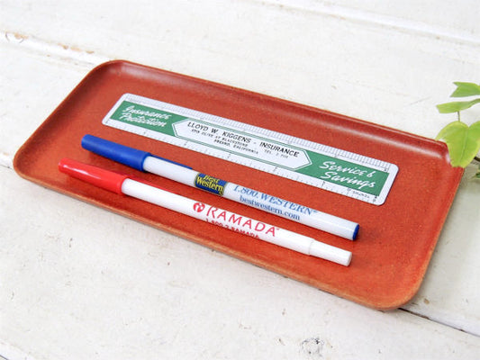 【Flintwood】カリフォルニア製・オレンジ色・ヴィンテージ・サービングトレイ/トレイ/プレート