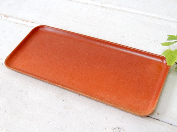 【Flintwood】カリフォルニア製・オレンジ色・ヴィンテージ・サービングトレイ/トレイ/プレート