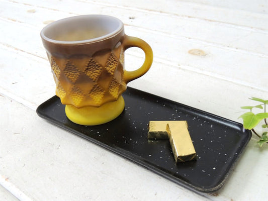 【Flintwood】カリフォルニア製・ミッドセンチュリー・黒色・ヴィンテージ・トレイ/プレート