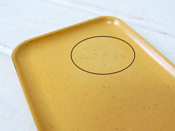 【Flintwood】カリフォルニア製・イエロー・小さなヴィンテージ・トレイ/プレート②