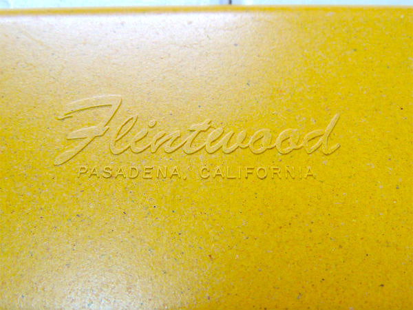 【Flintwood】カリフォルニア製・イエロー・小さなヴィンテージ・トレイ/プレート②
