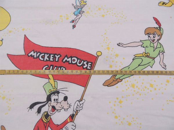 【ミッキーマウスクラブ】バンビ&ピーターパン柄・ヴィンテージ・ユーズドシーツ(ボックスタイプ)