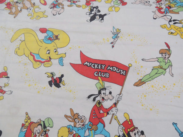 【ミッキーマウスクラブ】バンビ&ピーターパン柄・ヴィンテージ・ユーズドシーツ(ボックスタイプ)