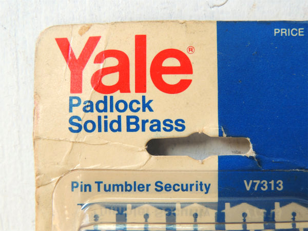 Yale USA KEYデッドストック・セキュリティ・ビンテージ・南京錠・パッドロック・真鍮 鍵