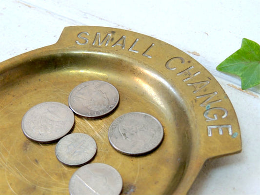 【SMALL CHANGE】USA・真鍮製・アンティーク・ポケットチェンジ・トレイ/マネートレイ