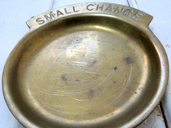 【SMALL CHANGE】USA・真鍮製・アンティーク・ポケットチェンジ・トレイ/マネートレイ