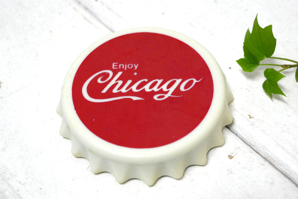 Enjoy Chicago シカゴ・スーベニア・ヴィンテージ・栓抜き・ボトルオープナー マグネット 磁石
