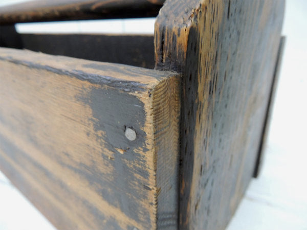 木製・ヴィンテージ・ツールボックス/キャリーケース/木箱/工具ケース USA