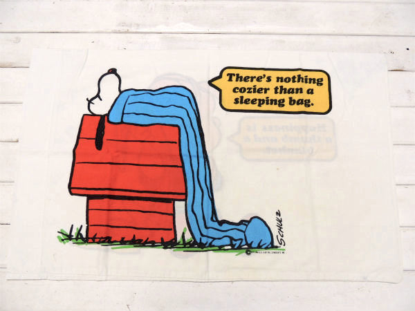 【スヌーピー&ライナス】USA!70'sヴィンテージ・ユーズド・ピロケース/枕カバー