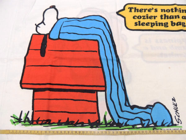 【スヌーピー&ライナス】USA!70'sヴィンテージ・ユーズド・ピロケース/枕カバー