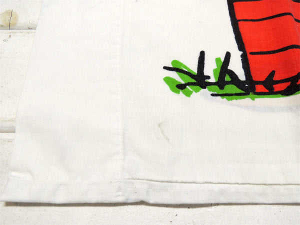 【スヌーピー&ライナス】USA!70'sヴィンテージ・ユーズド・ピロケース/枕カバー