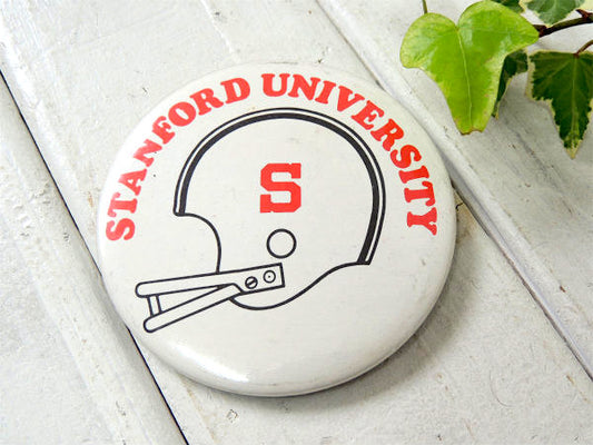 【STANFORD UNIVERSITY】アメリカンフットボール・ヴィンテージ・缶バッジ・CALIF