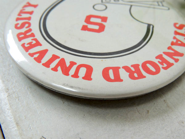 【STANFORD UNIVERSITY】アメリカンフットボール・ヴィンテージ・缶バッジ・CALIF