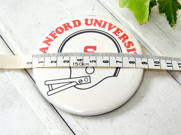 【STANFORD UNIVERSITY】アメリカンフットボール・ヴィンテージ・缶バッジ・CALIF