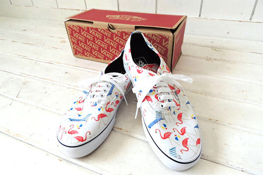 【USバンズ・VANS】Pool Vibes・オーセンティック・フラミンゴ柄・スニーカー