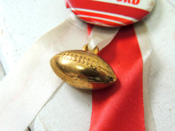 【1940's~/STANFORD】アメリカンフットボール・ヴィンテージ・缶バッジ・CALIF