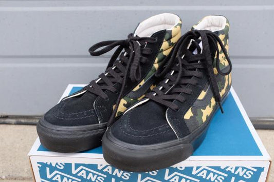 【バンズ・VANS】カモフラージュ・迷彩・OG Sk8-Hi Lx・スニーカー・US MEN 9.0