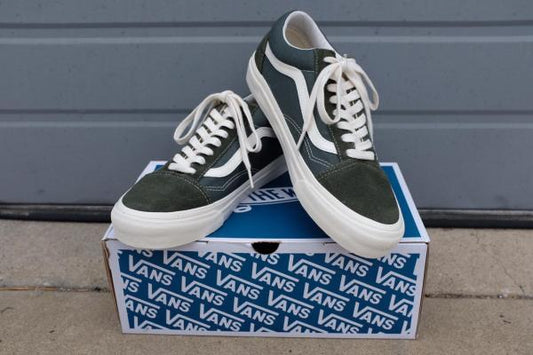 【バンズ・VANS】ミリタリーグリーン・OG オールドスクール・スニーカー・US MEN 9.0