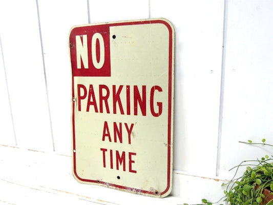 NO PARKING 駐車禁止 ヴィンテージ サイン 看板 道路標識 USA ストリートサイン