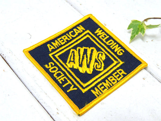 【AWS・AMERICAN】 溶接・メンバー・ヴィンテージ・刺繍・ワッペン・パッチ・デッドストック