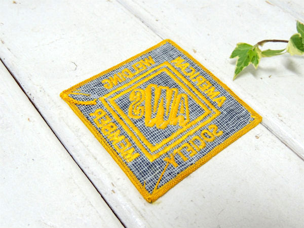 AWS・AMERICAN  溶接・メンバー・ヴィンテージ・刺繍・ワッペン・パッチ・デッドストック