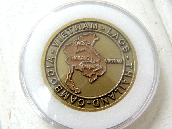 1964-1975 VIETNAM ベトナム　ラオス タイ　カンボジア　ヴィンテージ　ミリタリー　US ARMY アメリカ軍 コイン　ケース付き