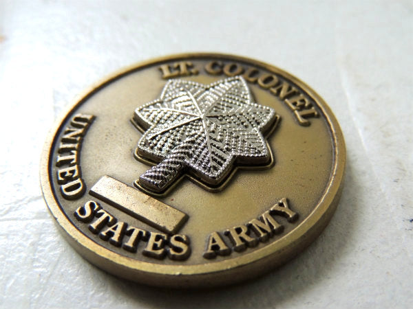 LT.COLONEL アメリカ軍 UNITED STATES ARMY ・ヴィンテージ・ミリタリー・コイン