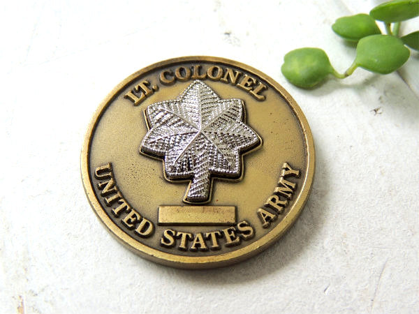 LT.COLONEL アメリカ軍 UNITED STATES ARMY ・ヴィンテージ・ミリタリー・コイン