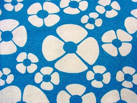 レトロな花柄・デッドストック・ヴィンテージ・ファブリック/生地/はぎれ　USA