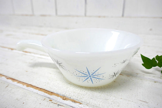 【フェデラル】FEDERAL GLASS・アトミック柄・ワンハンドル・キャセロール・ボウル・食器