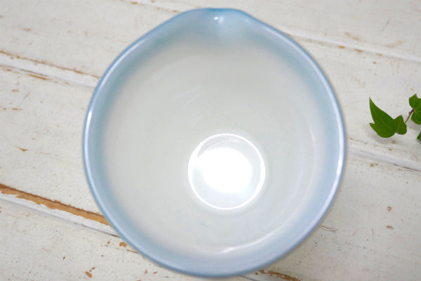 【PYREX】オールドパイレックス・ブルー&ゴールド・ストライプ・60's・シュガー&クリーマー