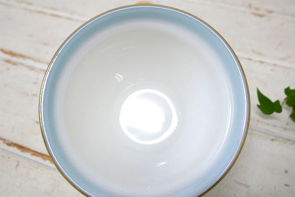 【PYREX】オールドパイレックス・ブルー&ゴールド・ストライプ・60's・シュガー&クリーマー