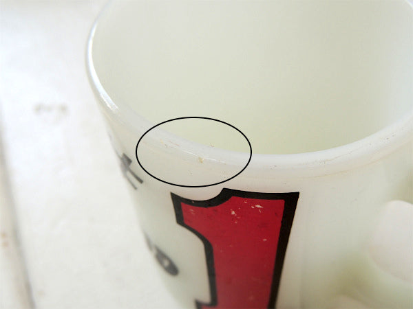 【Fire King】ファイヤーキング・#1 STUD・ヴィンテージ・マグカップ/No.1