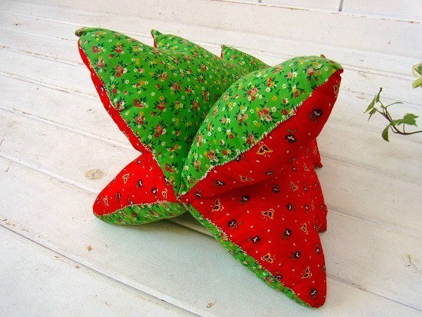 クリスマス 花柄 ハンドメイド 布製 ヴィンテージ クリスマスツリー USA アメリカンスタイル オブジェ ぬいぐるみ