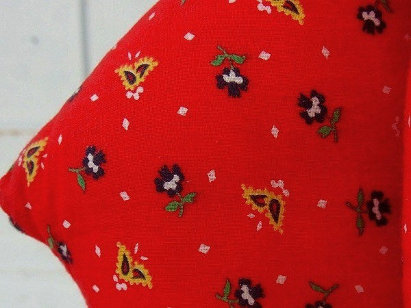 クリスマス 花柄 ハンドメイド 布製 ヴィンテージ クリスマスツリー USA アメリカンスタイル オブジェ ぬいぐるみ