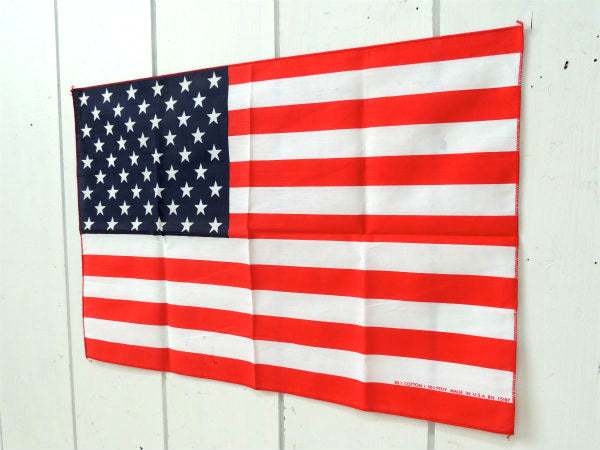 【アメリカ合衆国・50星・★】MADE IN USA・星条旗・バンダナ・アメリカンフラッグ