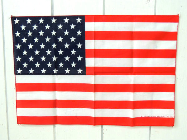 【アメリカ合衆国・50星・★】MADE IN USA・星条旗・バンダナ・アメリカンフラッグ
